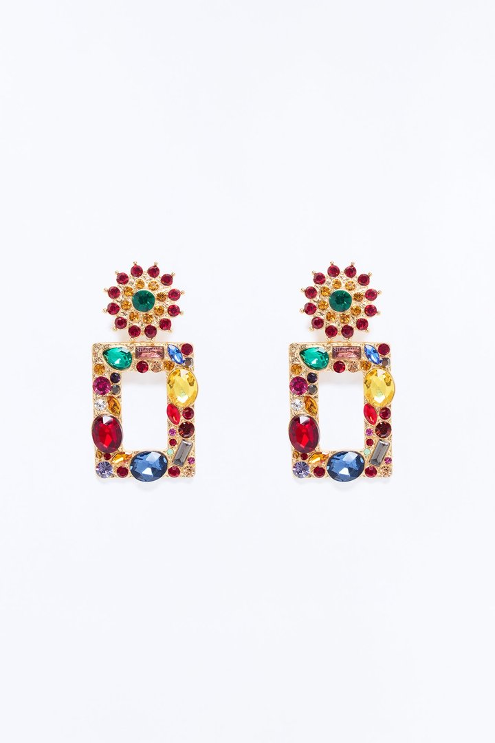 Sunshine Aura Drop Earrings - Multi Color