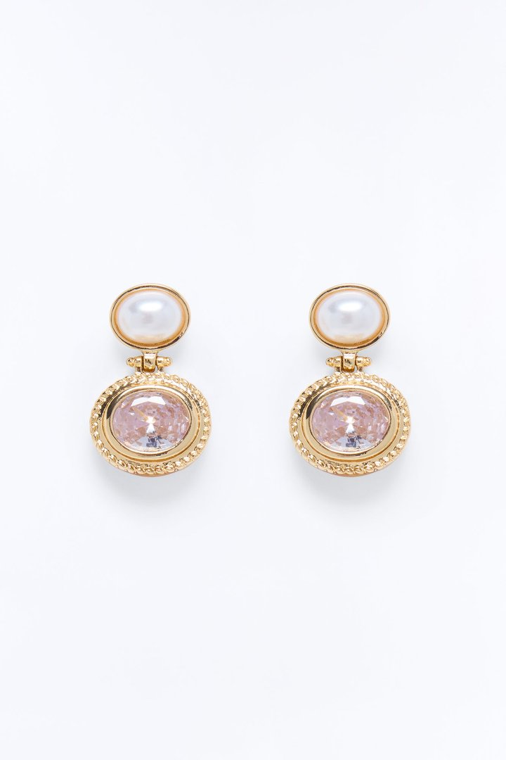Merci Stud Earrings - Gold