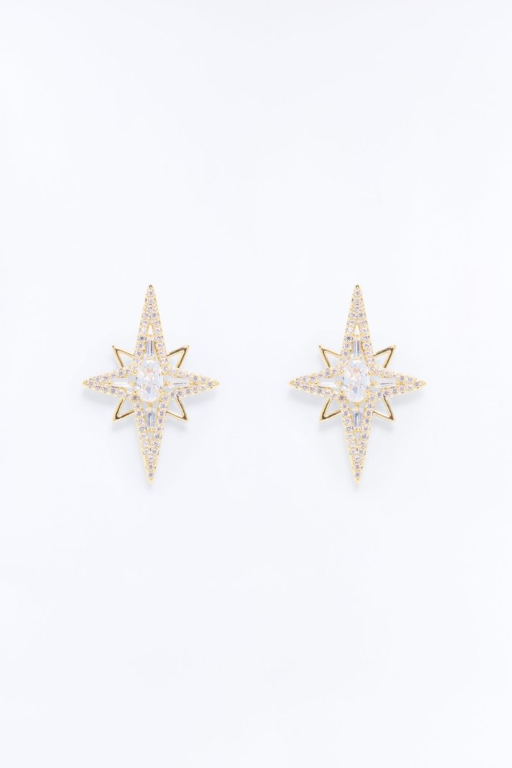 Road To Stardom Earrings - Gold