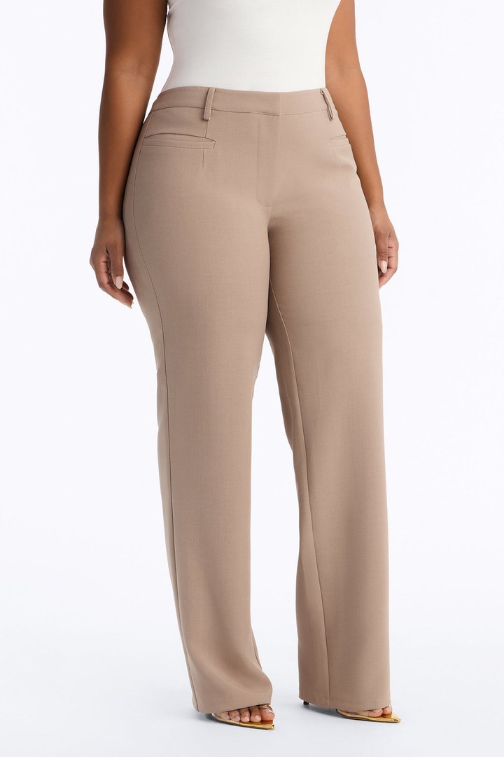 Empire Essentials Straight Leg Trouser - Stone