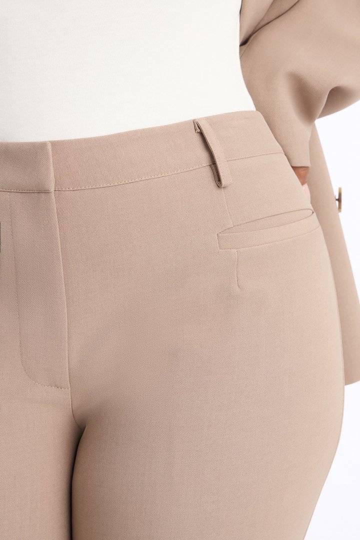 Empire Essentials Straight Leg Trouser - Stone