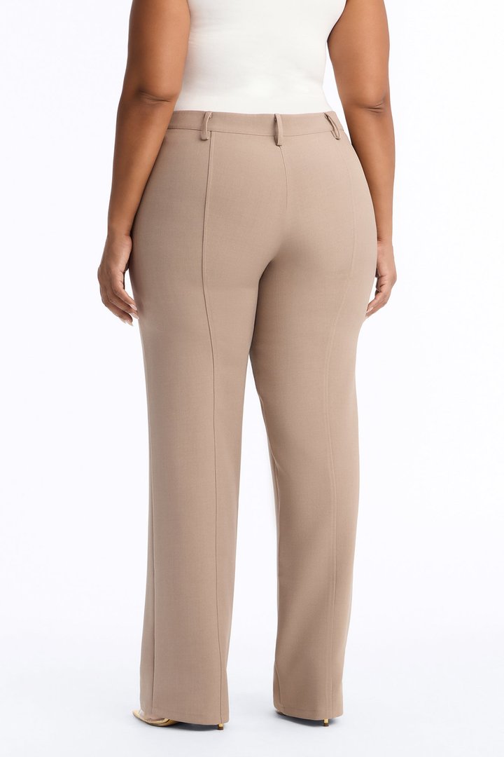Empire Essentials Straight Leg Trouser - Stone