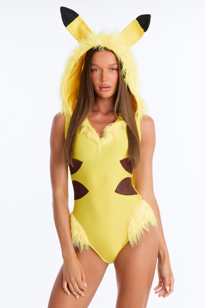 Lightning Cutie 2 Piece Costume Set - Yellow/combo
