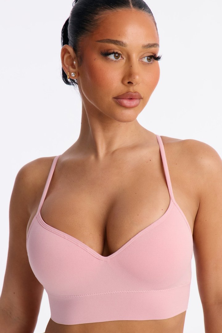 Close For Comfort Seamless Wireless Deep Plunge Bra - Mauve
