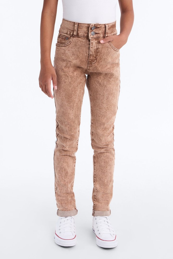 Mini Classic High Waist Skinny Jeans II - Brown