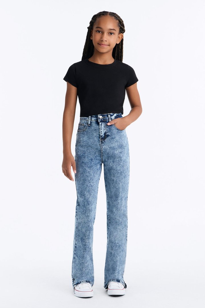 Mini Deep In My Soul Flare Jeans IV - Acid Wash