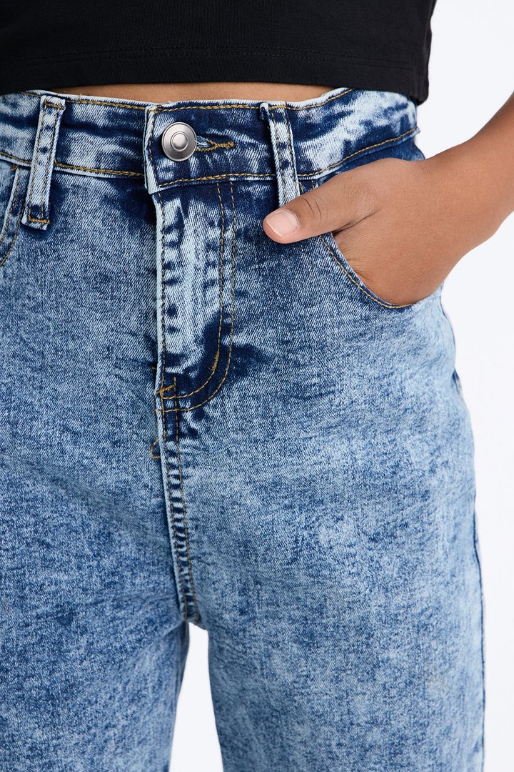 Mini Deep In My Soul Flare Jeans IV - Acid Wash
