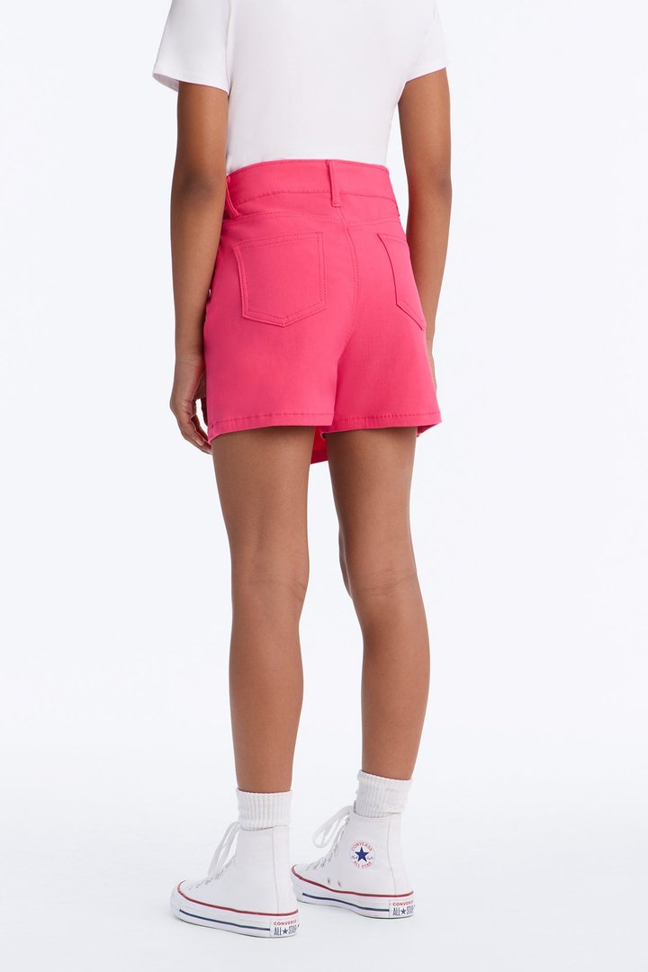 Mini Bestie For The Restie Denim Skort - Hot Pink
