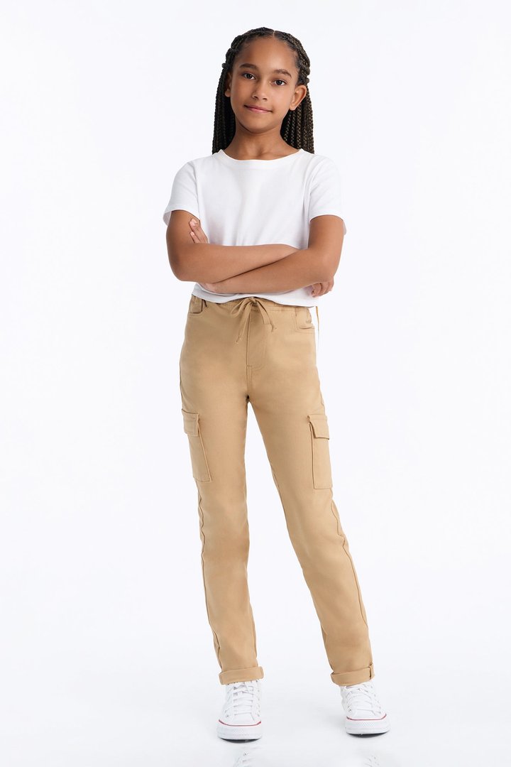 Mini Picture It Cargo Jogger Pants - Tan