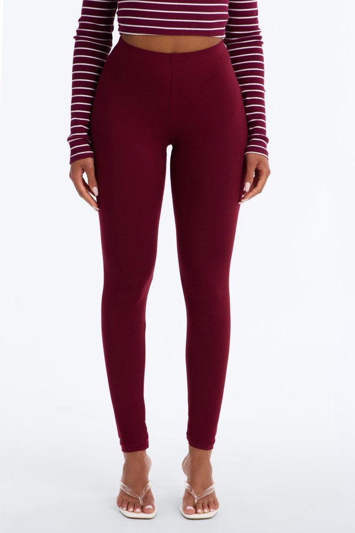 Almost Every Day Leggings - Wine