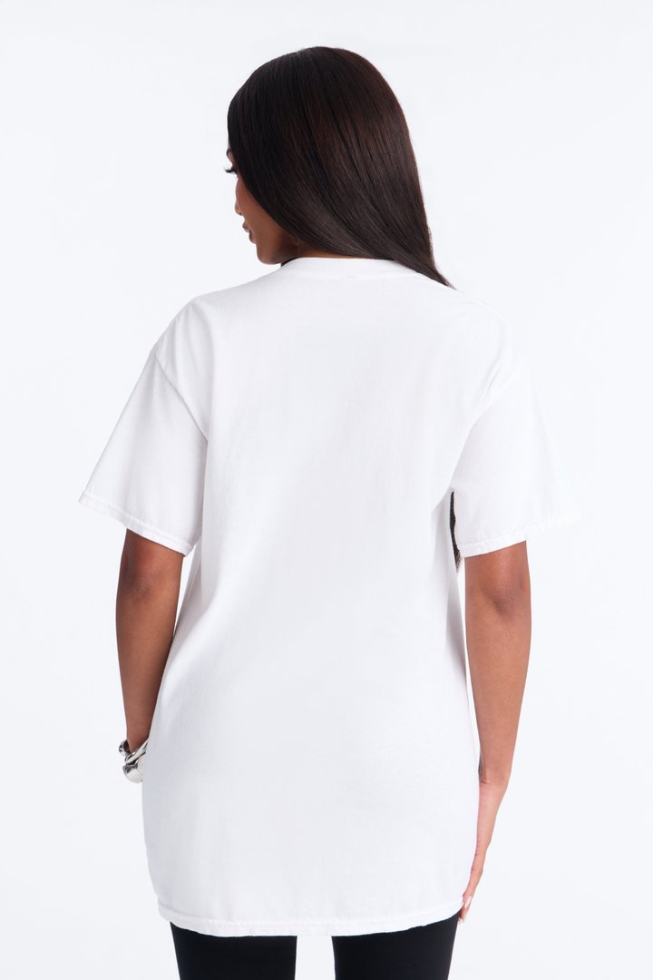 Purple Rain Iconic Muse Oversized Tee - White