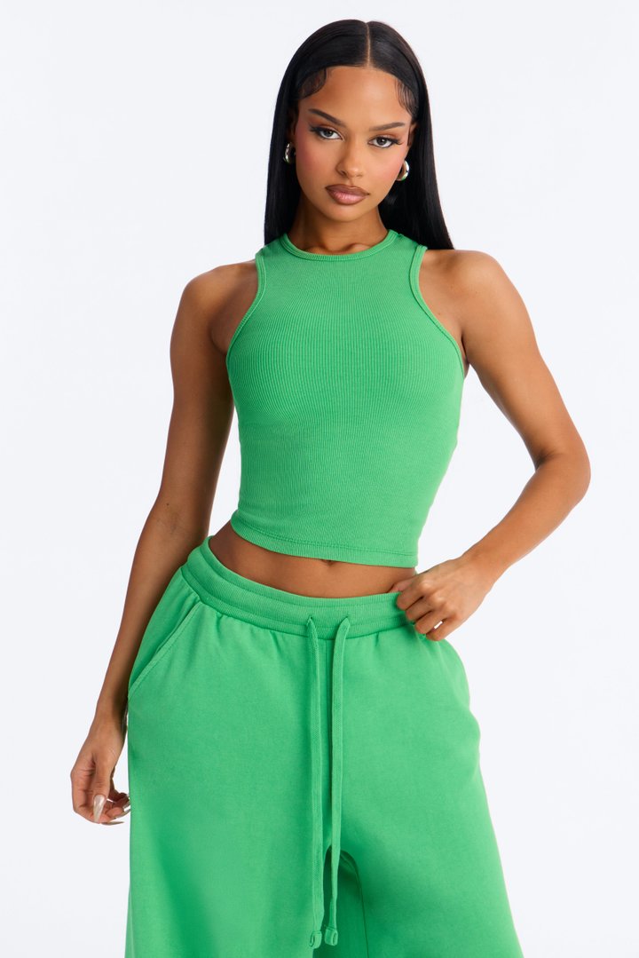 So Chill French Terry Pant Set - Kelly Green
