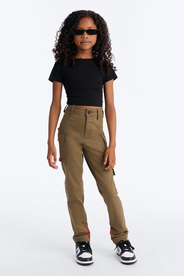 Mini Kalley Cargo Pants - Olive