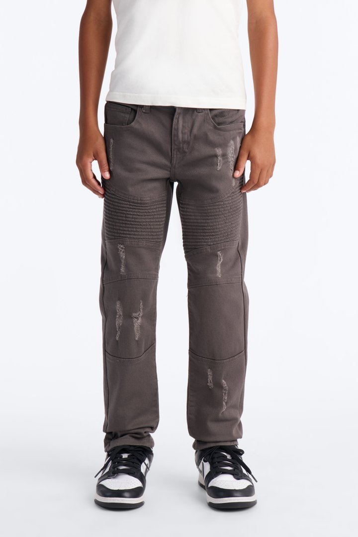 Mini Take A Chance Ripped Skinny Jeans - Grey