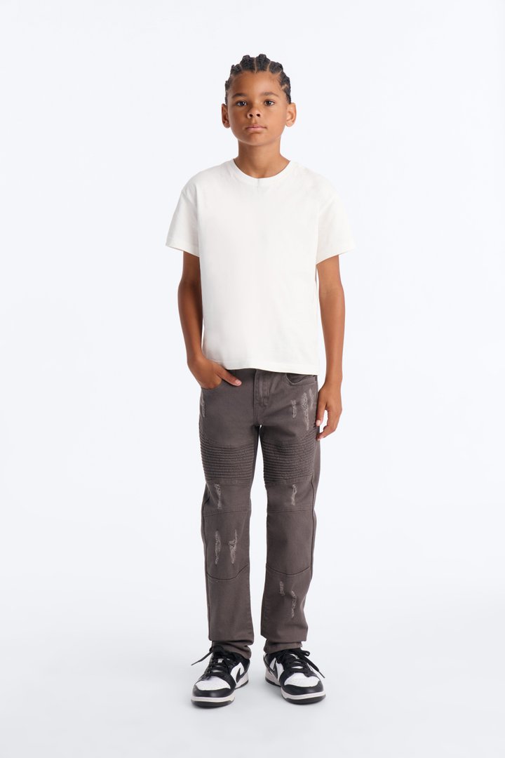 Mini Take A Chance Ripped Skinny Jeans - Grey