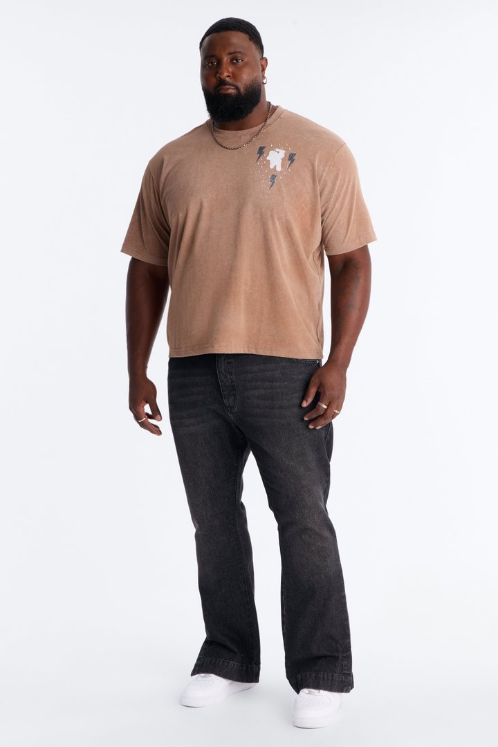 Anti Social Soul Raw Patch Short Sleeve Tee - Brown