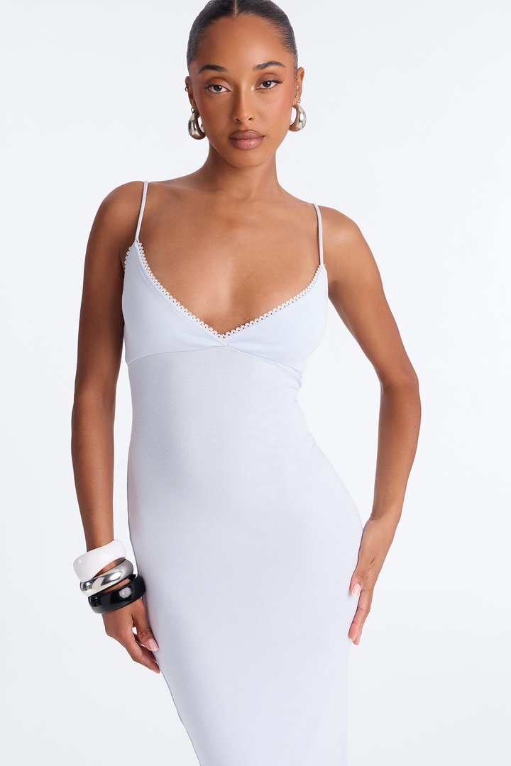 Blair Spaghetti Strap Midi Dress - LightBlue