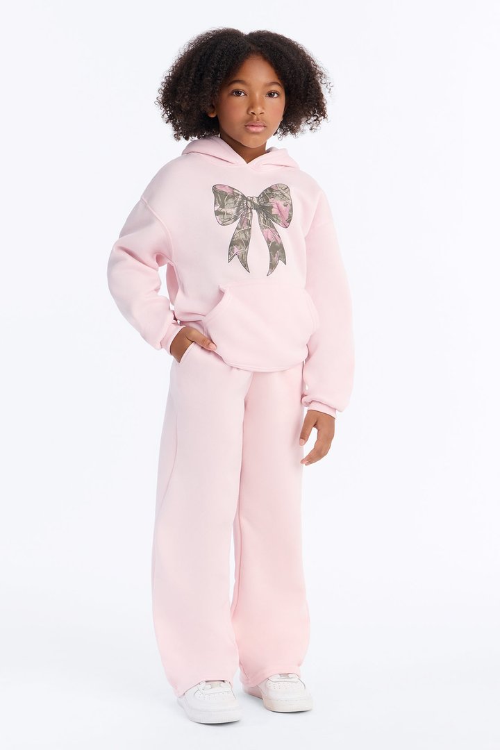 Mini Best Foot Forward Wide Leg Pant Set - Light Pink