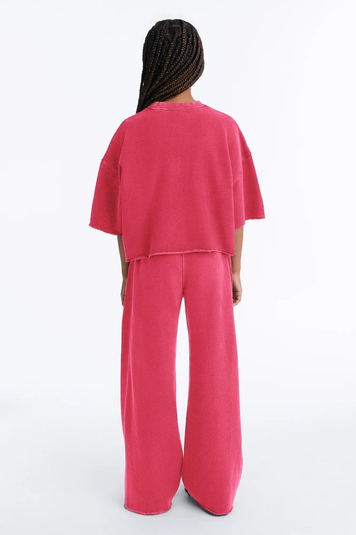 Mini Strollin' Around Pant Set - DarkRed