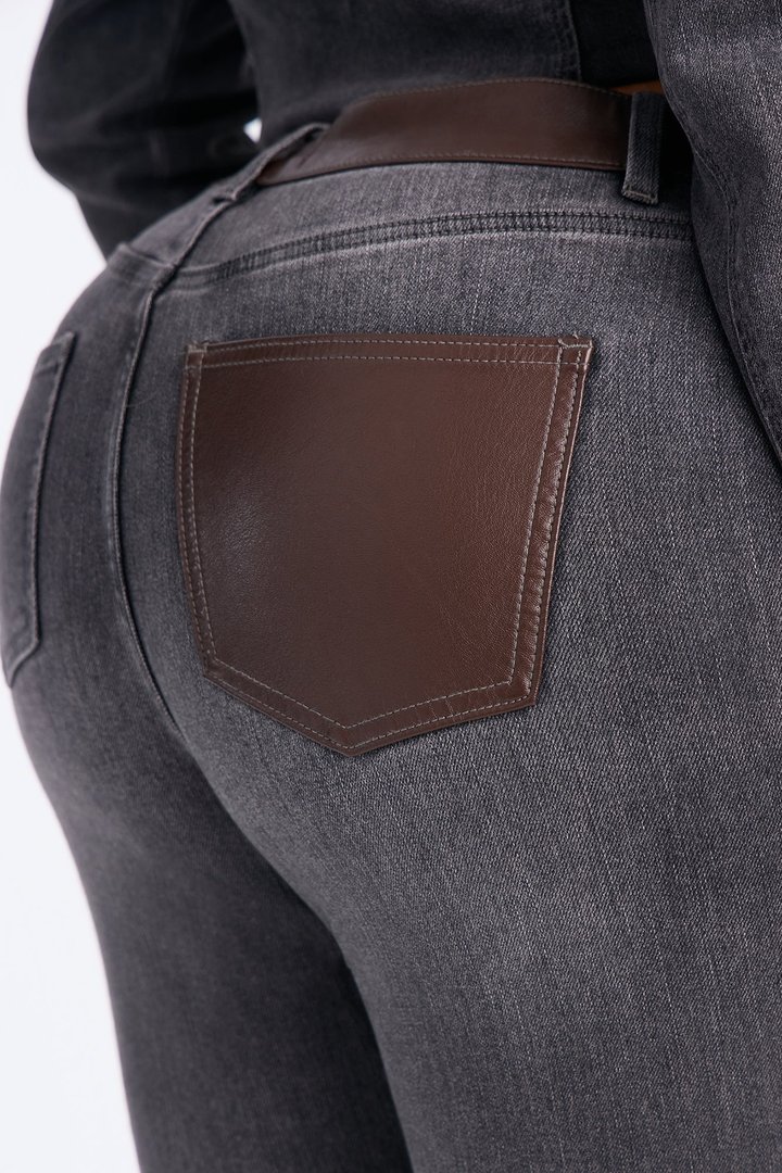 Power Stance High Rise Skinny Jeans - Grey