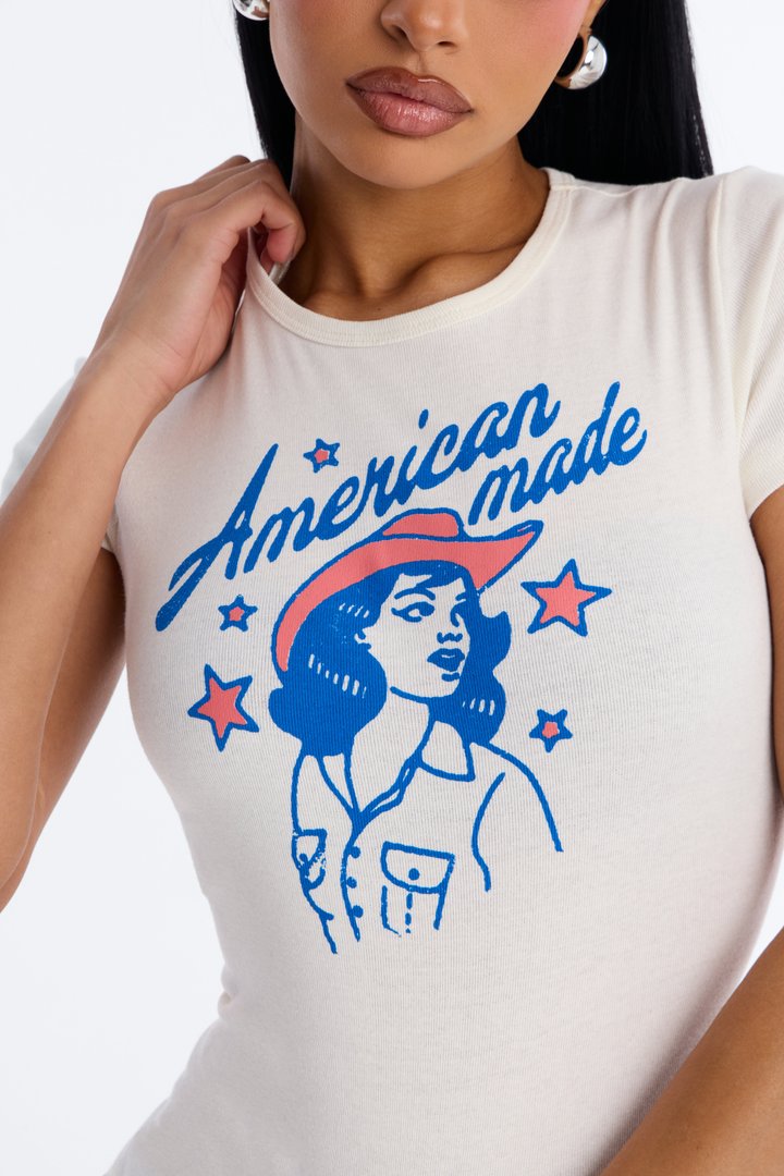 American Made Baby Tee - Off White