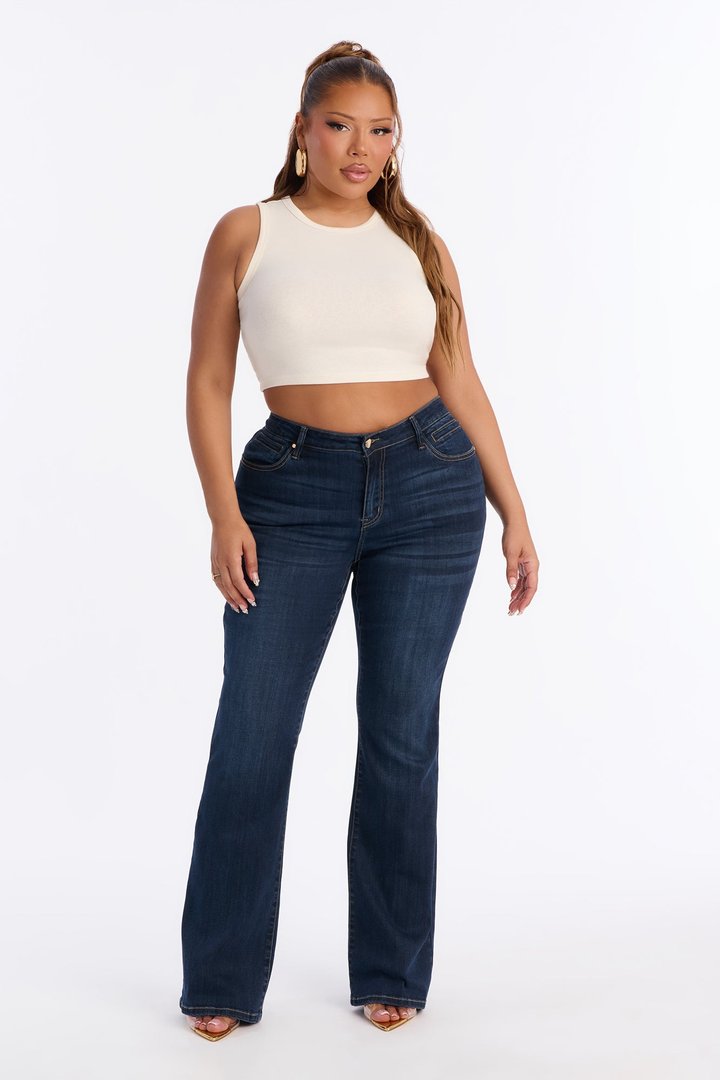 Cara Ribbed Tank - Bone
