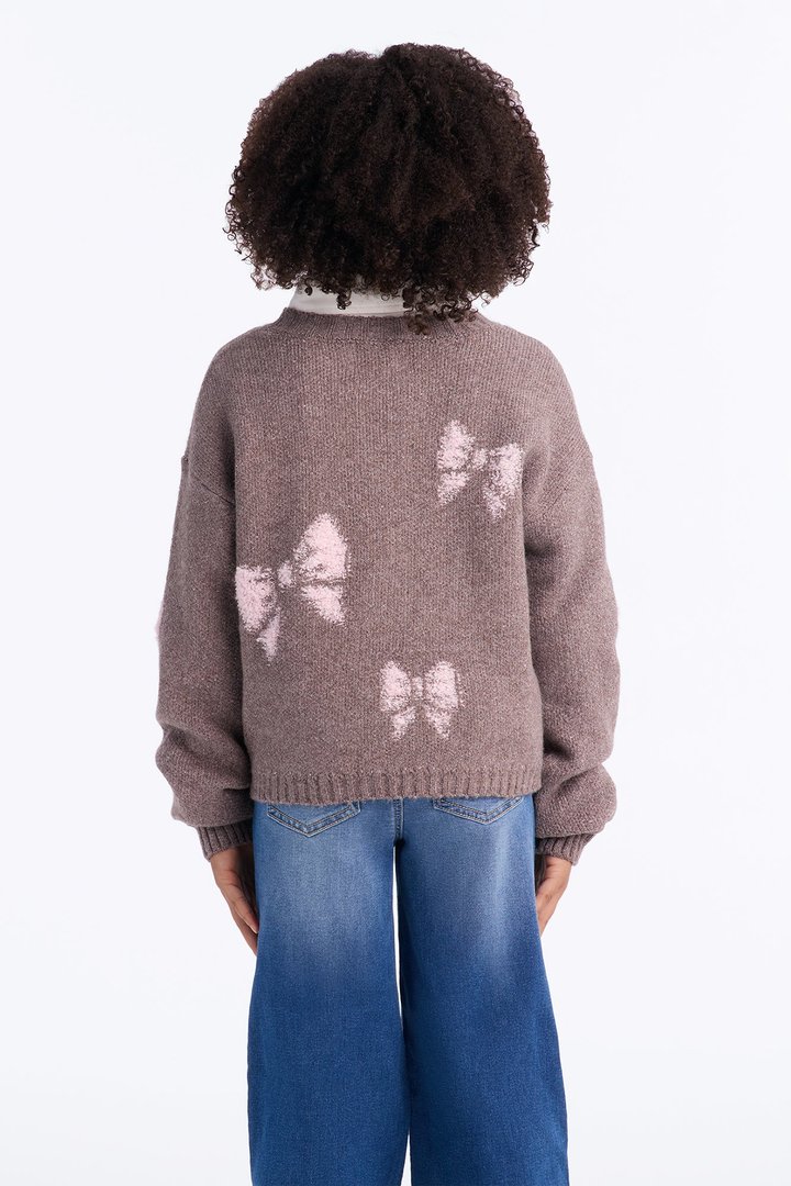 Mini Pretty Girl Pullover Sweater - Chocolate
