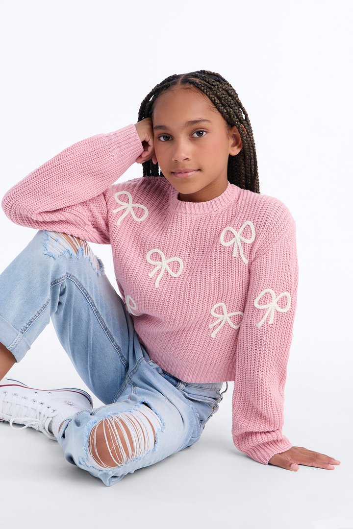 Mini Daydreams Pullover Sweater - Blush