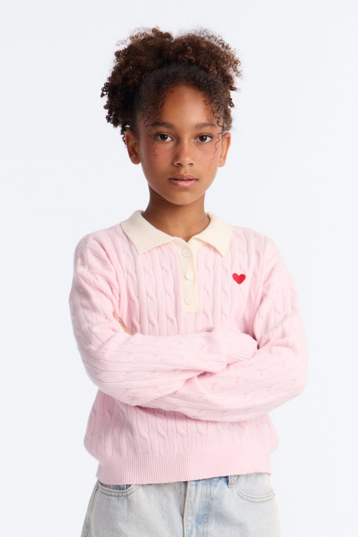 Mini True To Myself Pullover Sweater - Pink