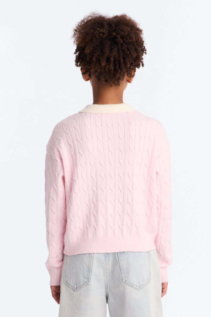 Mini True To Myself Pullover Sweater - Pink