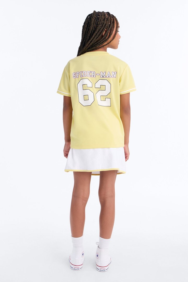 Mini Spiderman New York Skort Set - Yellow/combo