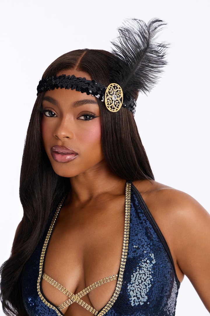 Party Like The 20s 3 Piece Costume Set - Black/combo