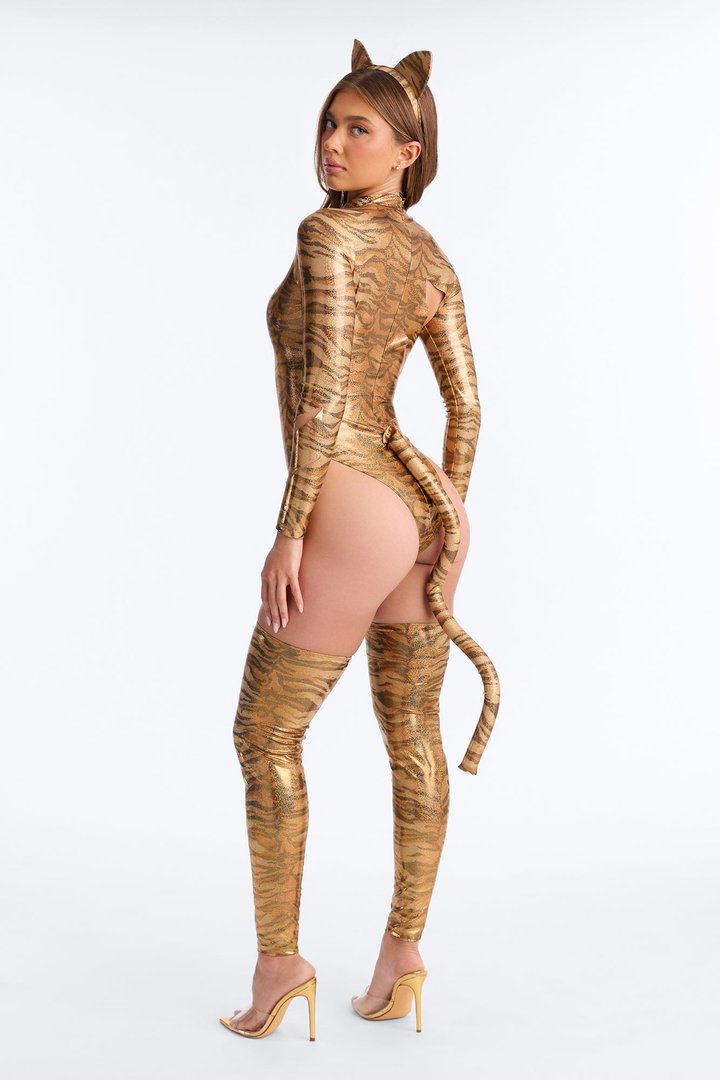 Feral Fantasy 3 Piece Costume Set - Brown/combo
