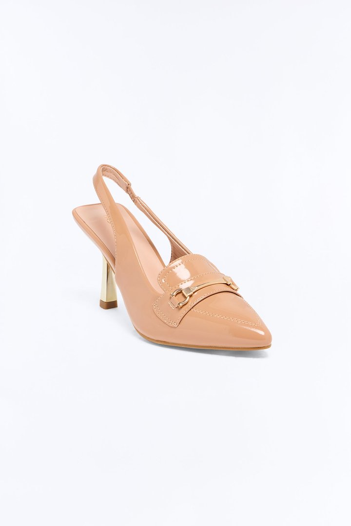 Cooper Hardware Slingback Pumps - Nude