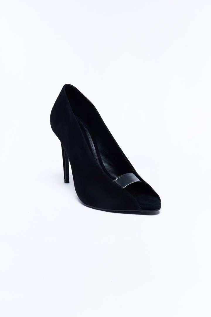 Steve Madden Santino Peep Toe Heels - Black
