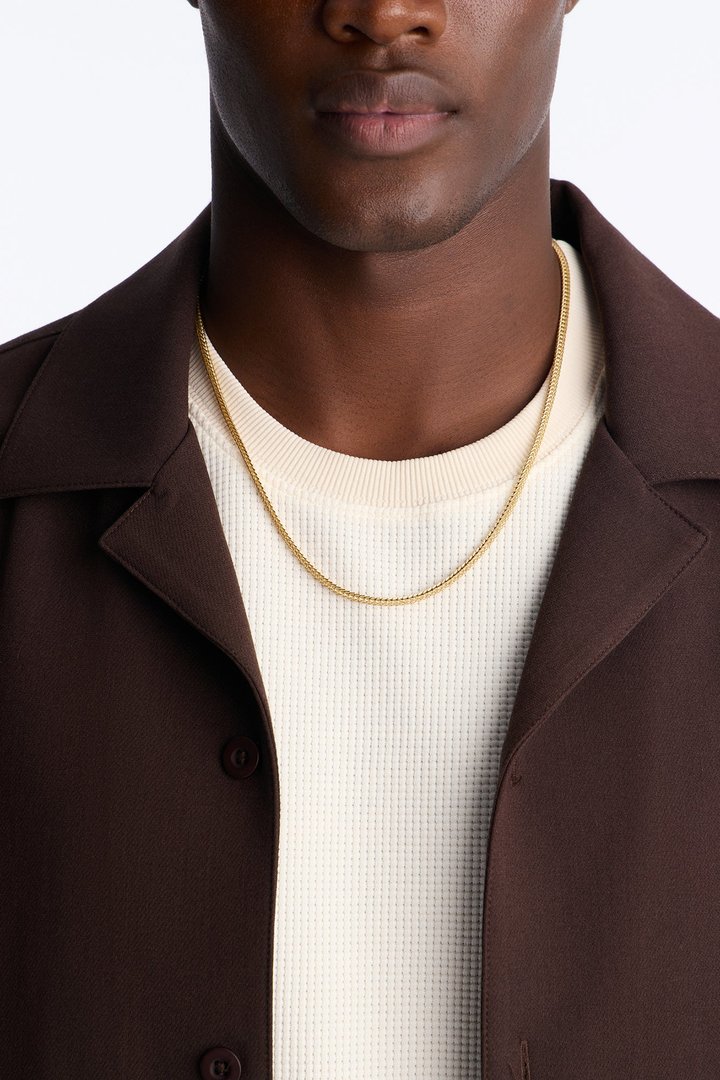 22″ Franco Chain 3 MM Necklace - Gold