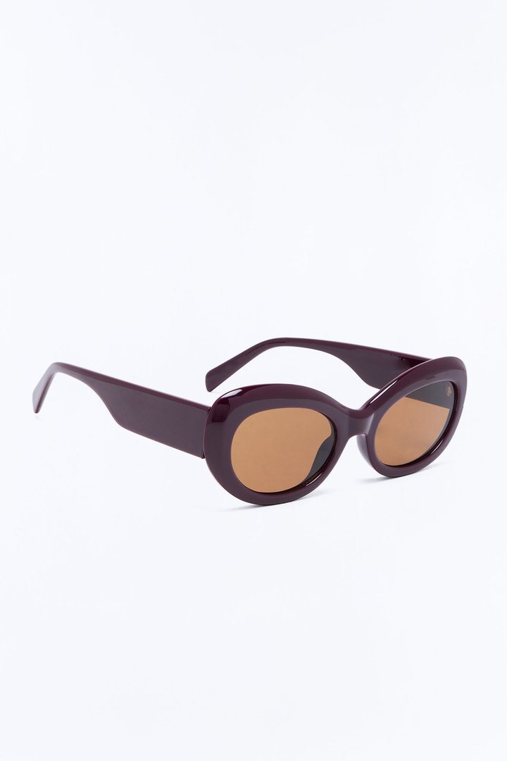 Hard To Avoid Sunglasses - Burgundy