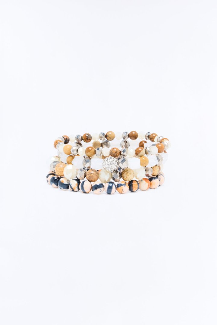 Nikki 4 Piece Bracelet Set - Multi Color