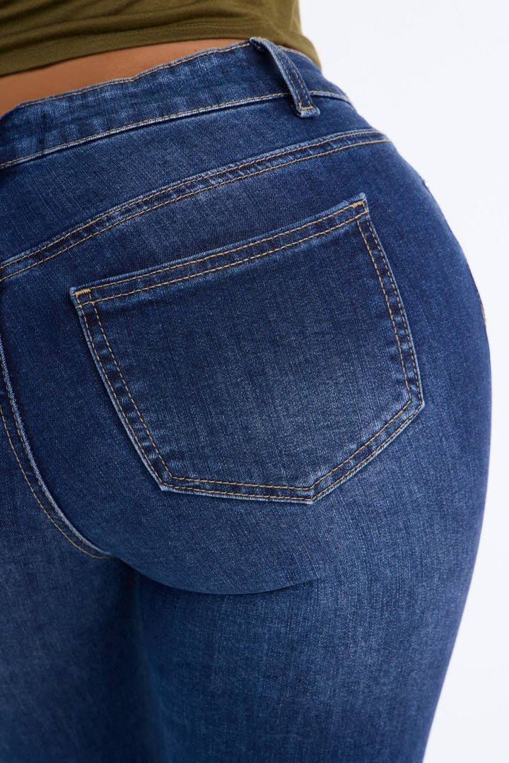 C'est La Vie Classic Stretch Skinny Jeans - Dark Wash