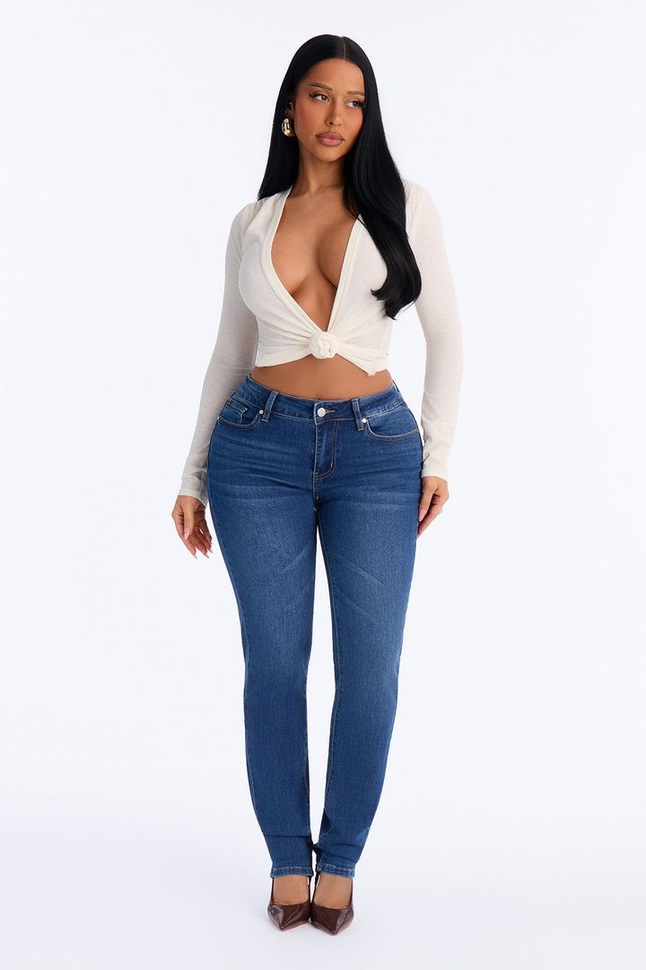 C'est La Vie Classic Stretch Skinny Jeans - Medium Wash
