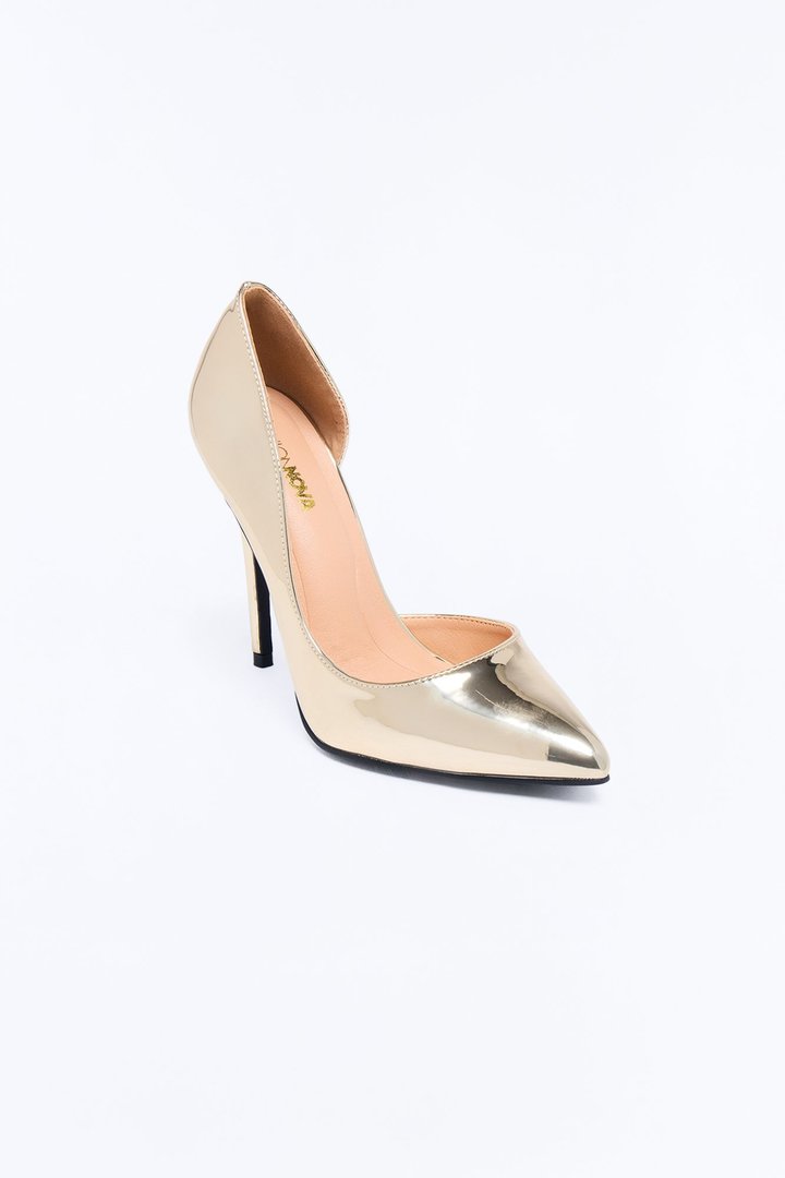 Sofinie Patent Stiletto Pumps - Gold