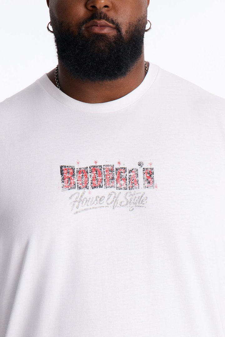 House Of Style Oversized Short Sleeve Tee - White