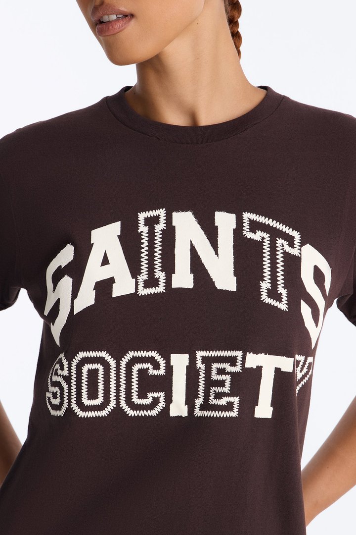 Saints Society Club Tee - Brown