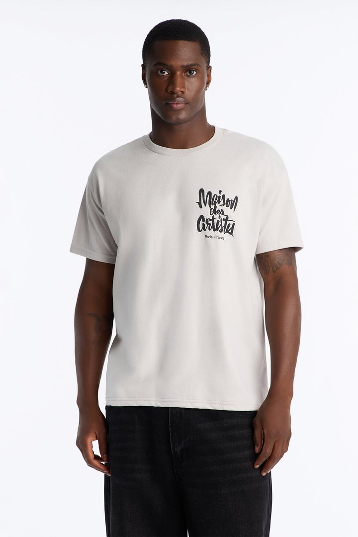 Maision Des Artistes Boxy Short Sleeve Tee - Grey