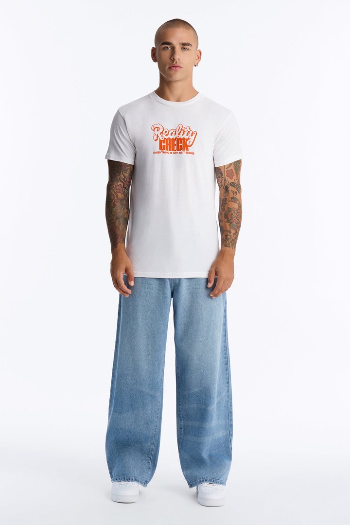 Reality Check Short Sleeve Tee - White