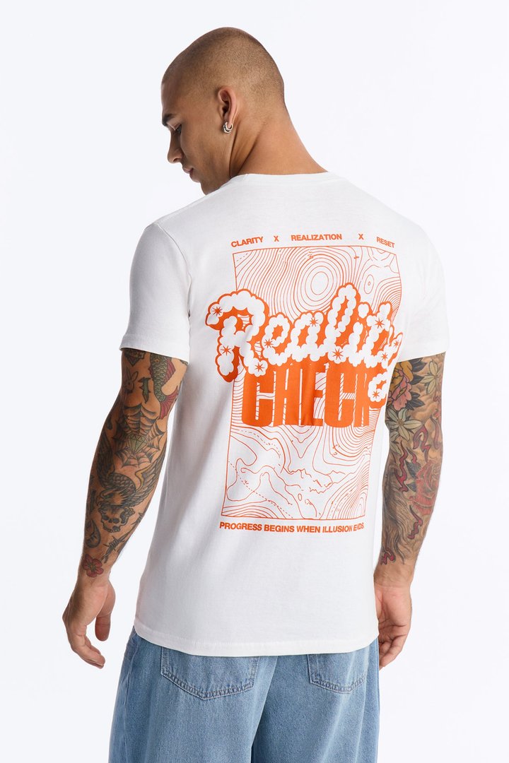 Reality Check Short Sleeve Tee - White