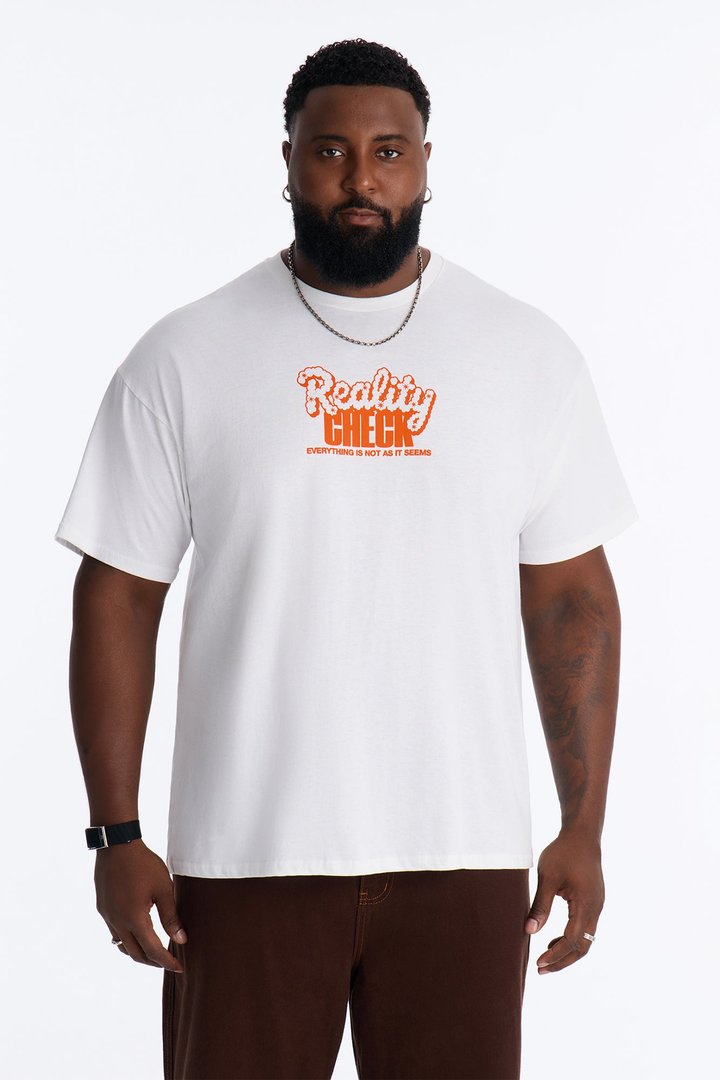 Reality Check Short Sleeve Tee - White