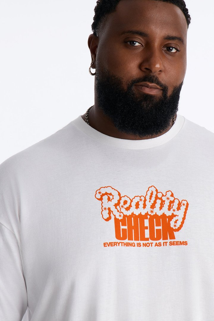 Reality Check Short Sleeve Tee - White