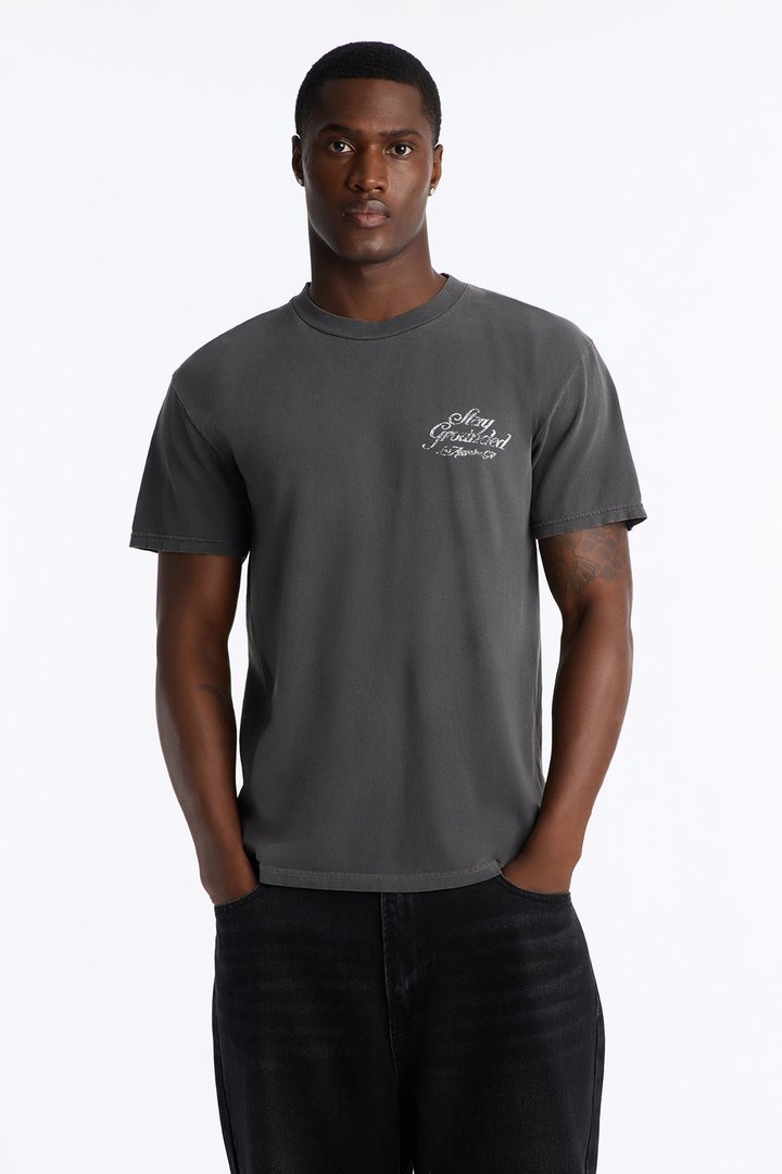 Stay Grounded Vintage Short Sleeve Tee - Black