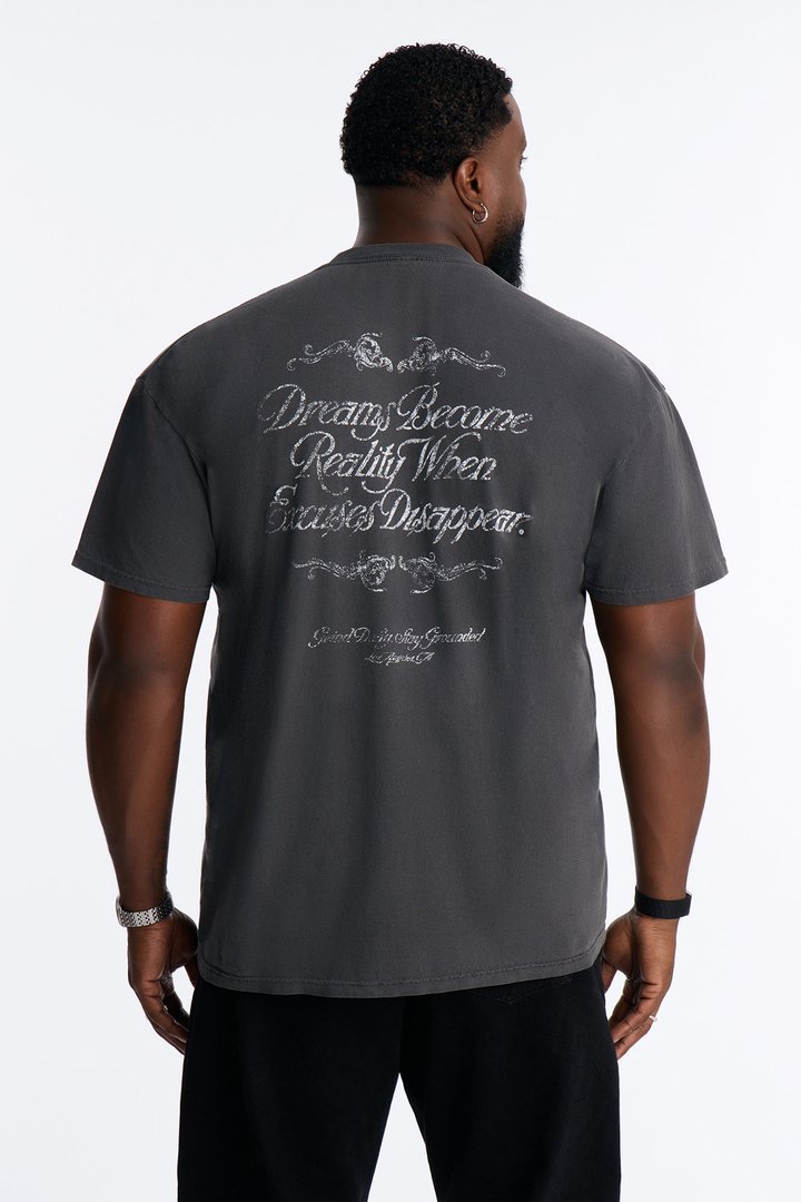 Stay Grounded Vintage Short Sleeve Tee - Black